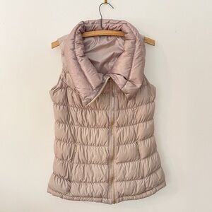 ATHLETA EUC Dusty Rose Insulated Goose Down Downabout Puffer Vest